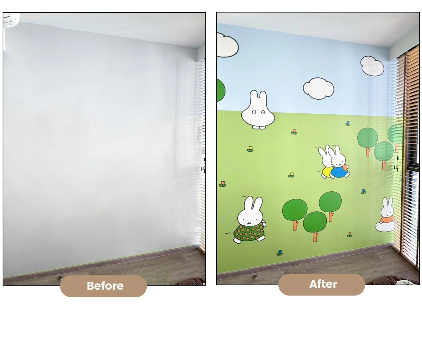 Wallpaper Kids Area Makeover by Honpo
